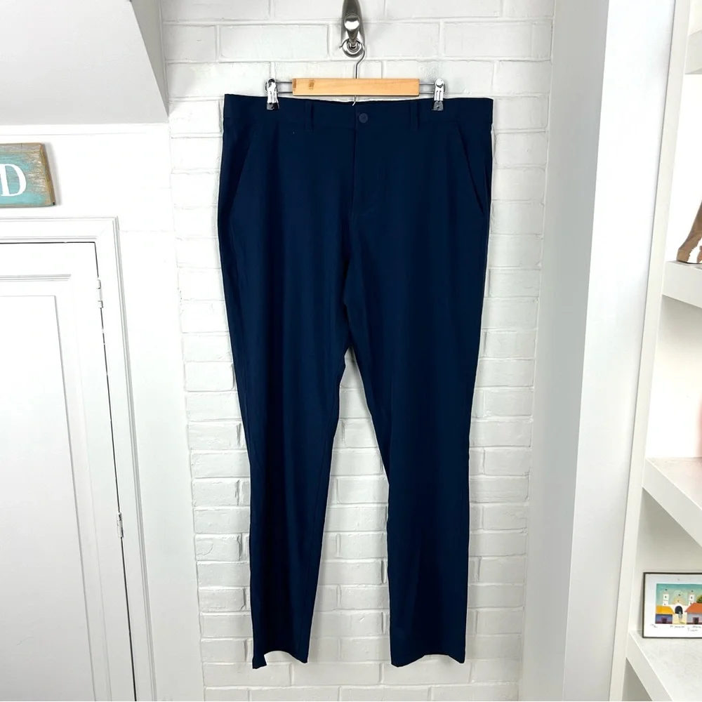 Mizzen+Main Navy Helmsman Slim Chino Pants Size 38W X 34L